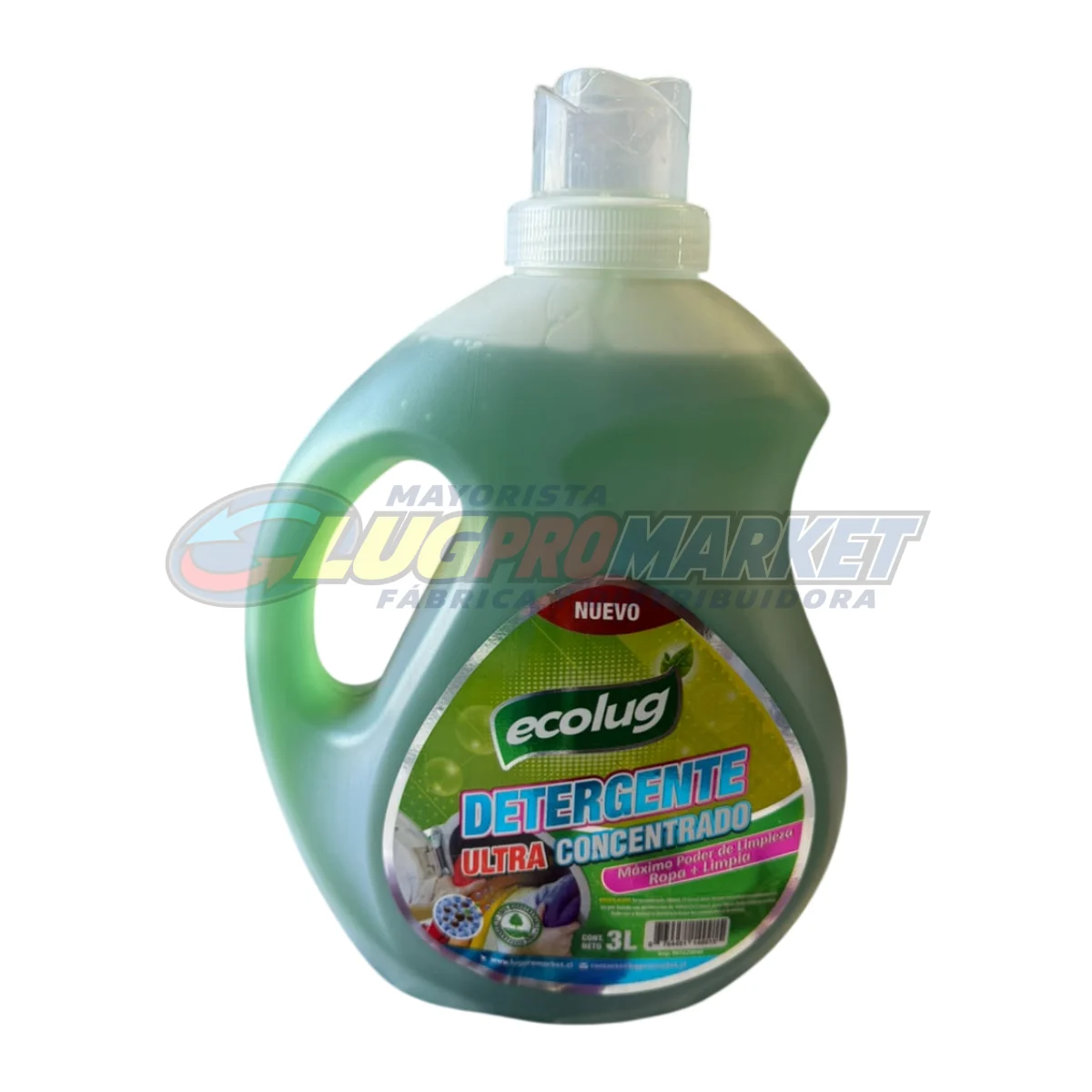 DETERGENTE ECOLUG ULTRA CONCENTRADO 3 LITROS VERDE